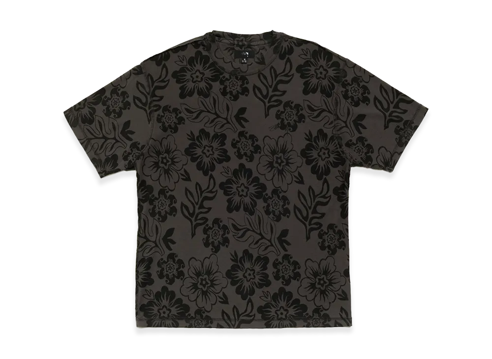 Stussy Lazy Floral Tee "Vintage Black"