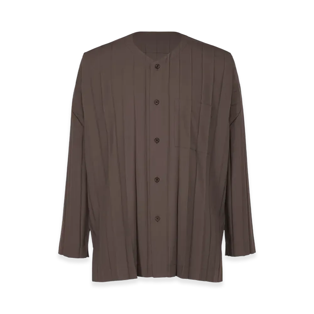 HOMME PLISSE ISSEY MIYAKE Edge Shirt "Dark Brown"