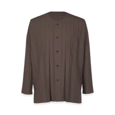 HOMME PLISSE ISSEY MIYAKE Edge Shirt "Dark Brown"