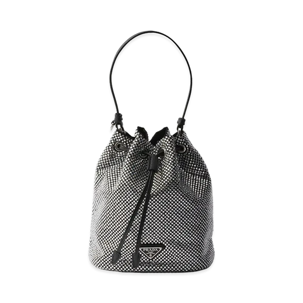 PRADA Women's 'Crystal' Bucket Bag "Black"