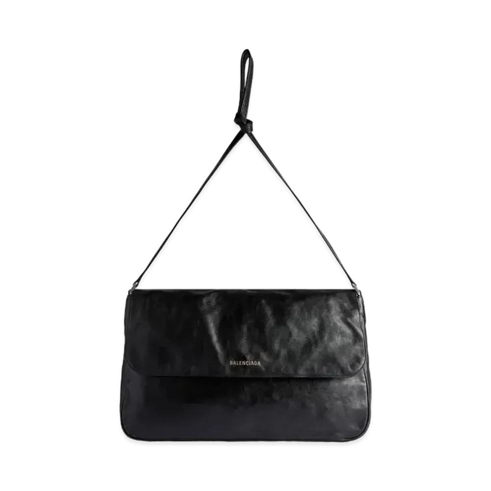 BALENCIAGA Grungy Medium Messenger Bag "Black"