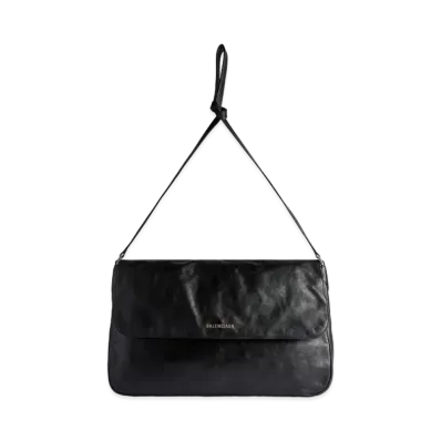 BALENCIAGA Grungy Medium Messenger Bag "Black"