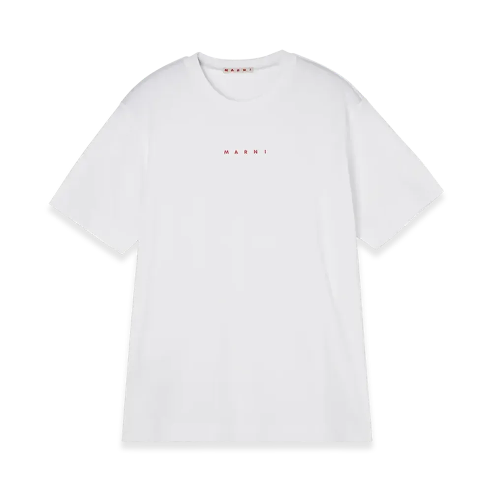 MARNI Crew Neck T-Shirt "White"