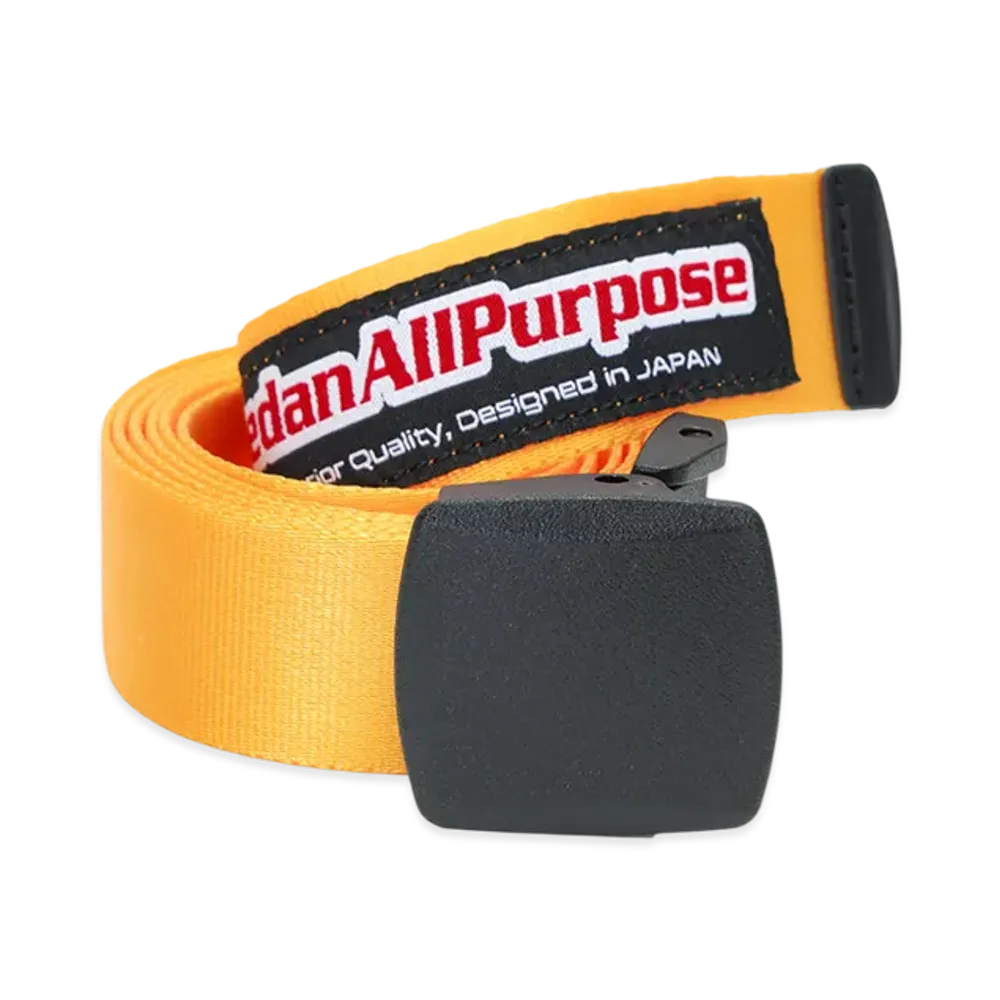 SEDAN ALL-PURPOSE Skate Logo Nylon Web Belt "Yellow"