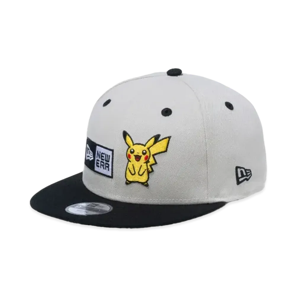 NEW ERA x Pokemon Youth 9Fifty Pikachu Box Logo "Stone"