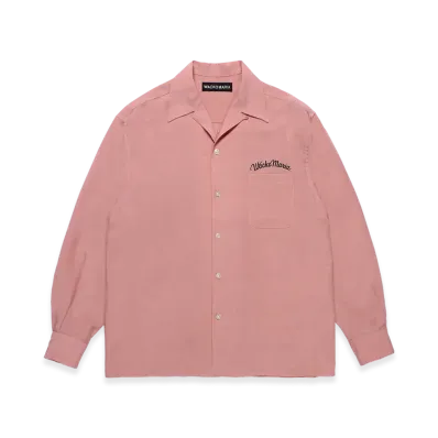 WACKO MARIA 50'S Open Collar Shirt "Pink"