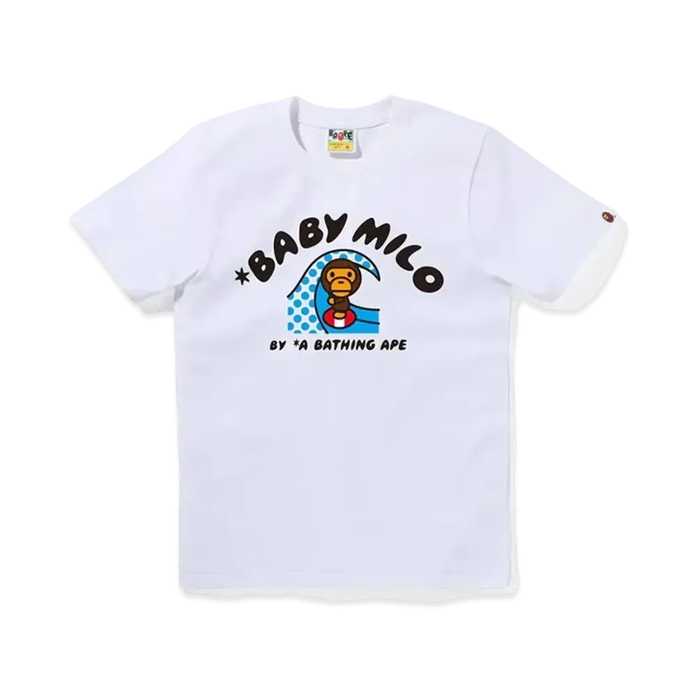 A BATHING APE Baby Milo Surf Tee "White"