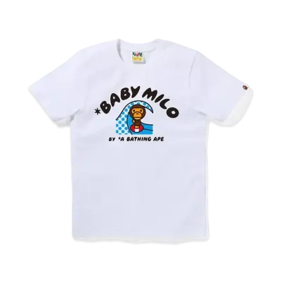 A BATHING APE Baby Milo Surf Tee "White"