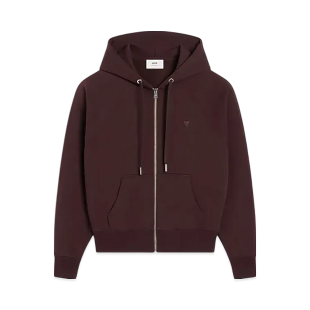AMI PARIS Ami de Coeur Hoodie "Eggplant"