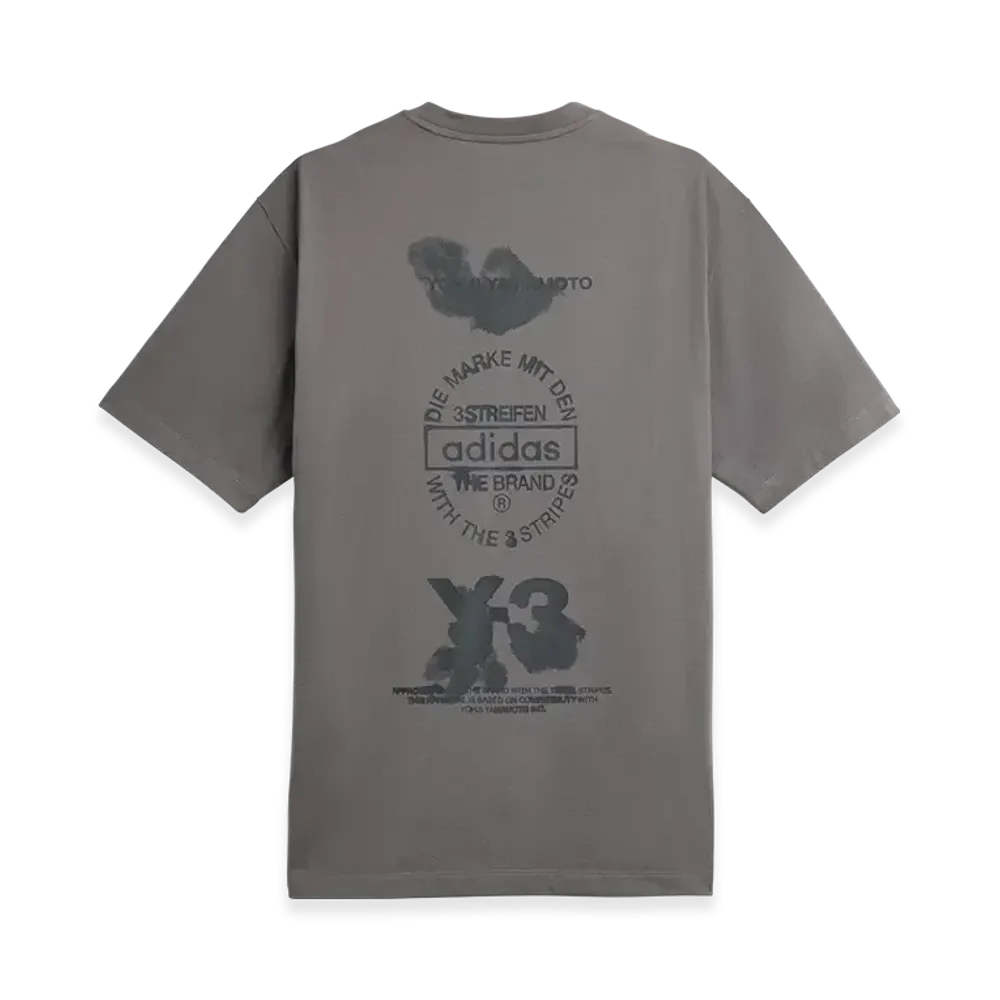 Y-3 Graphic Short Sleeve Tee "Granite"