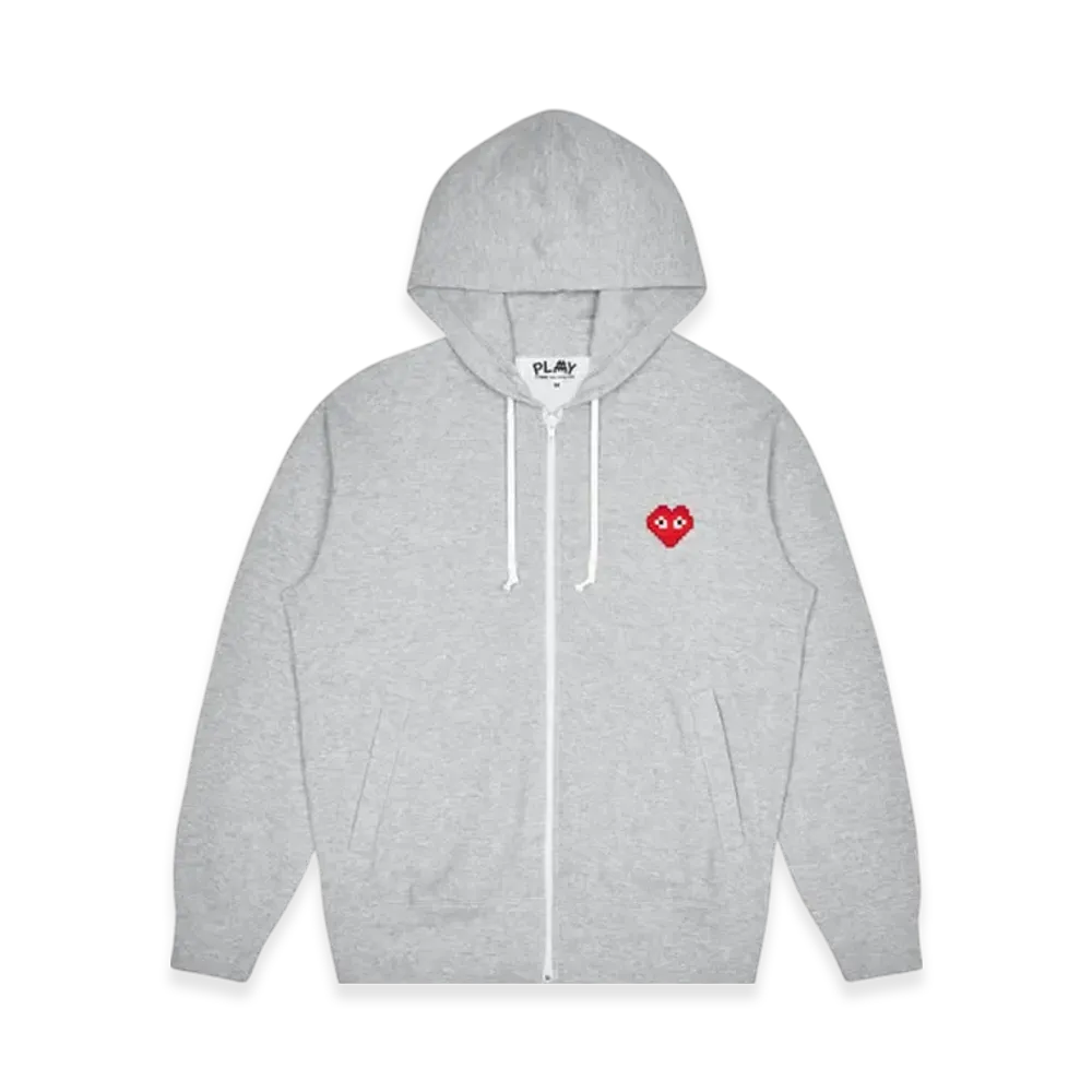PLAY COMME des GARCONS Invader Hooded Sweatshirt Lagies "Top Grey"