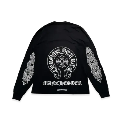 Chrome Hearts Manchester Limited Floral Cross Horseshoe L/S T-Shirt "Black"