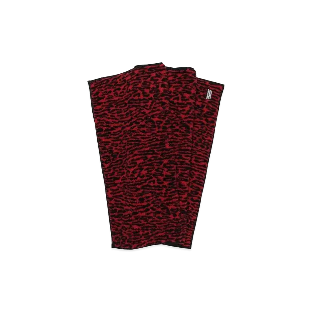 WACKO MARIA Leopard Boa Rug Mat "Red"