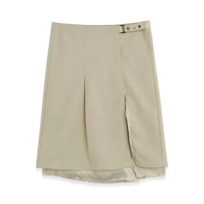 OUR LEGACY Women's Clasp Skirt "Lucid Pistachio Rural Wool"
