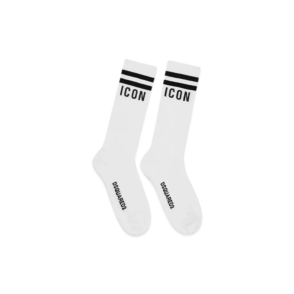 Dsquared2 Be Icon Socks "White"