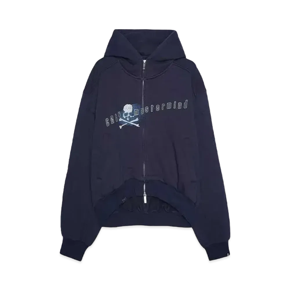 C2H4 x MMJ Profile Zip-up Hoodie "MIST NAVY"