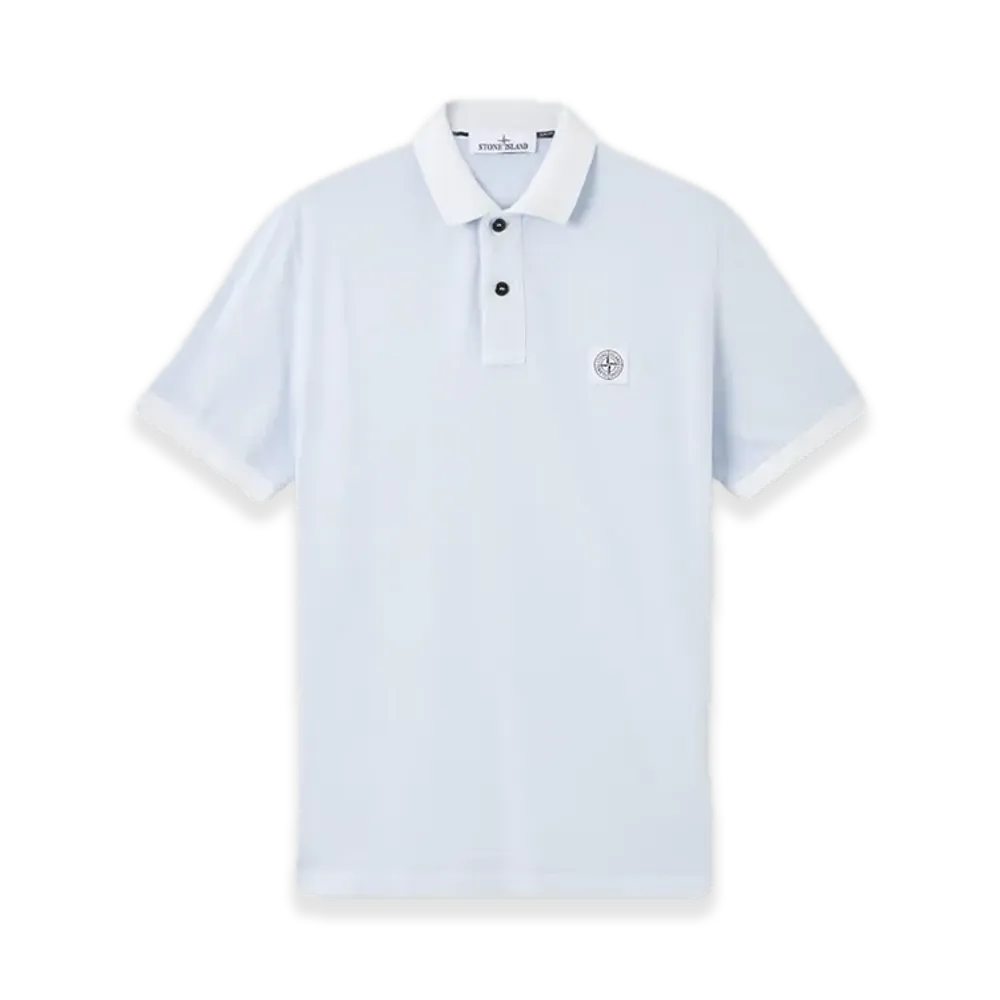 Stone Island 22002SC Organic Cotton Pique "Sky Blue"