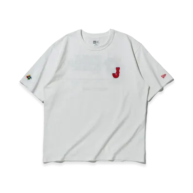 NEW ERA Short Sleeve Washed Cotton T-Shirt World Baseball Classic Wbc Logo "Off White"