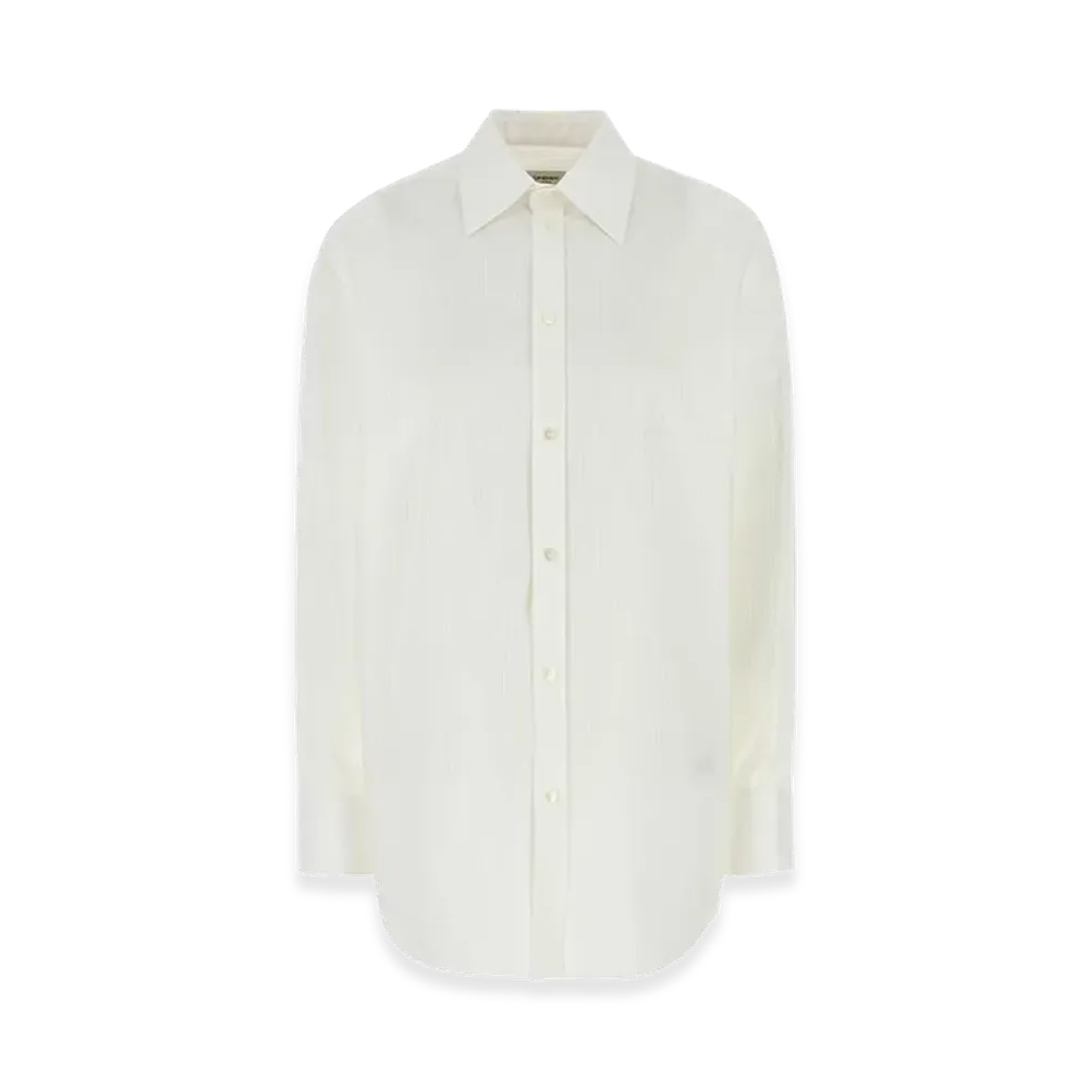 Saint Laurent Women's Cotton Shirt "White"