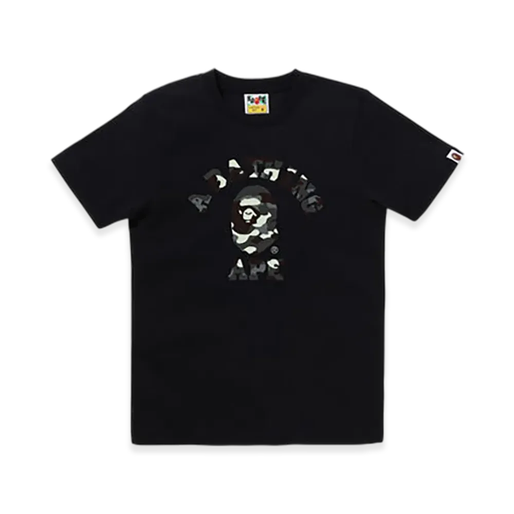 A BATHING APE City Camo College Tee "Black"
