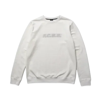 F.C.Real Bristol Effect Line Logo Team Crewneck Sweat "Off White"