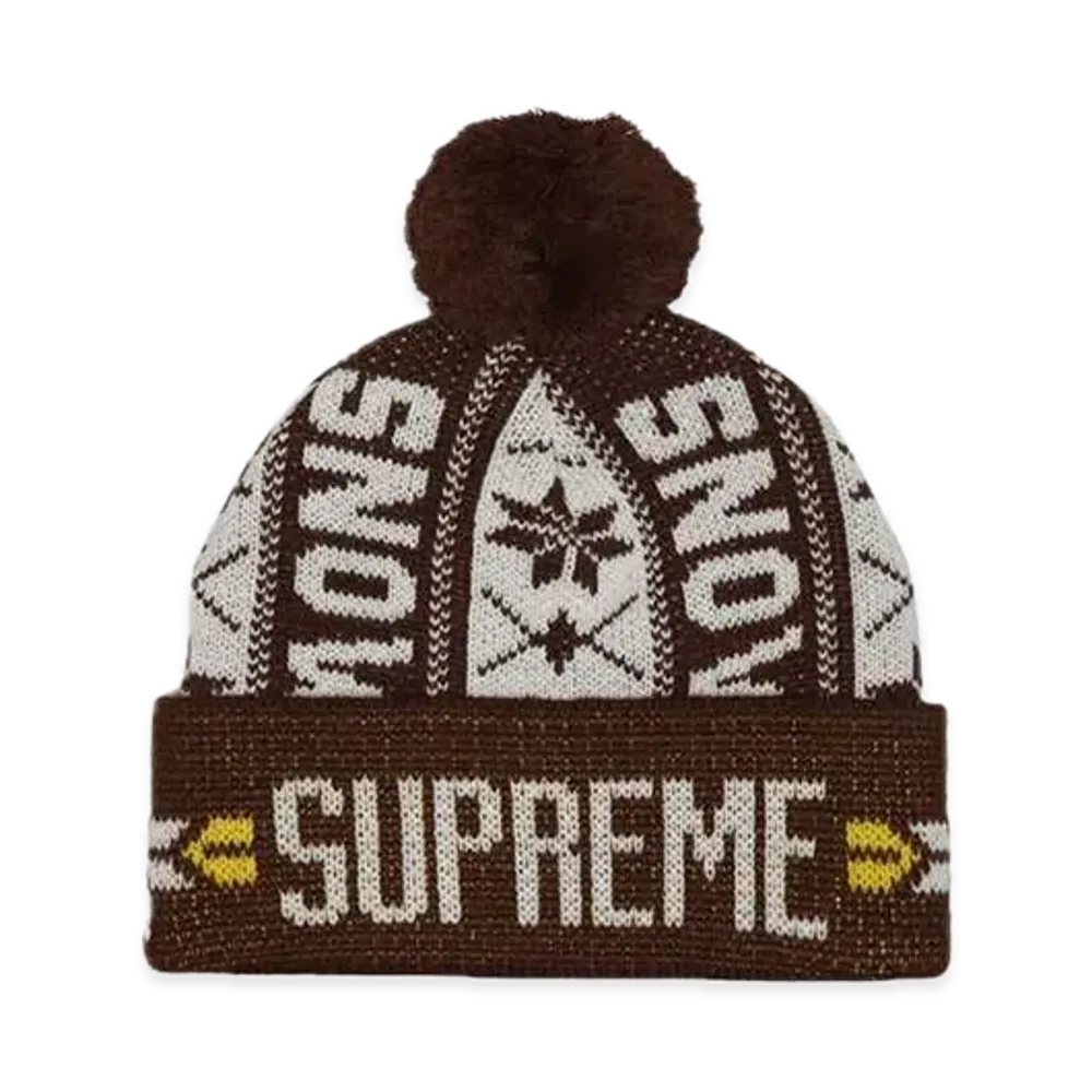 Supreme Snow Beanie "Brown"