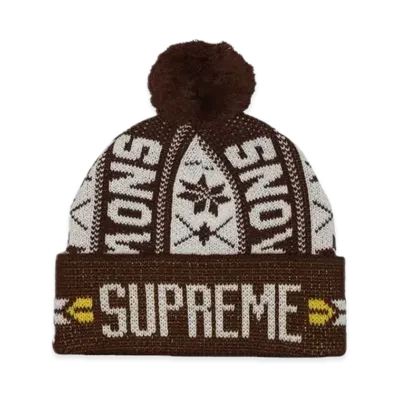 Supreme Snow Beanie "Brown"