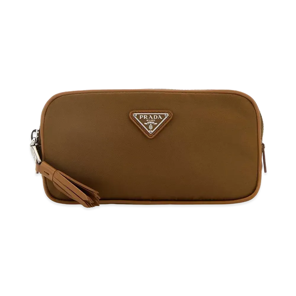 PRADA Women's Biscuit Re-Nylon Belt Bag "Camel"