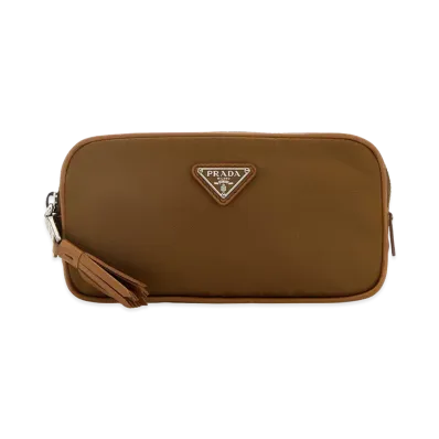 PRADA Women's Biscuit Re-Nylon Belt Bag "Camel"