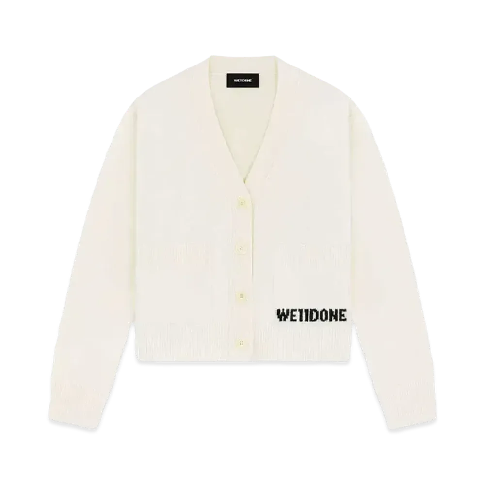 WE11DONE Pocket Cardigan "Ivory"