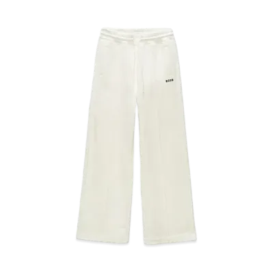 MSGM Jersey Jogging Pants "White"