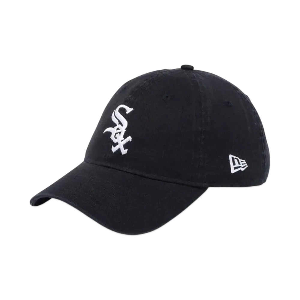 NEW ERA 9Twenty Cross Strap Washed Cotton Chicago White Socks "Black/White"