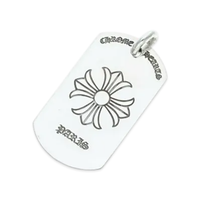 Chrome Hearts Paris Limited Large Dog Tag Charm "Silver"