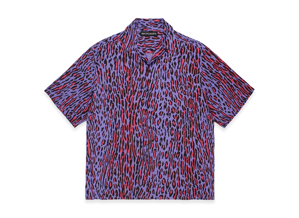 WACKO MARIA Leopard Hawaiian Shirt "Purple"
