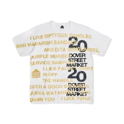 Dover Street Market London x Denim Tears 20th Anniversary Tee "White"