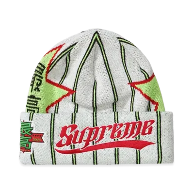 Supreme New Era Stars Beanie "Stripe"