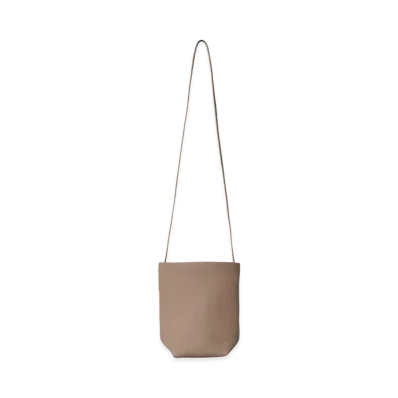 The Row Women's N/S Park Leather Crossbody Bag "Dark Taupe"