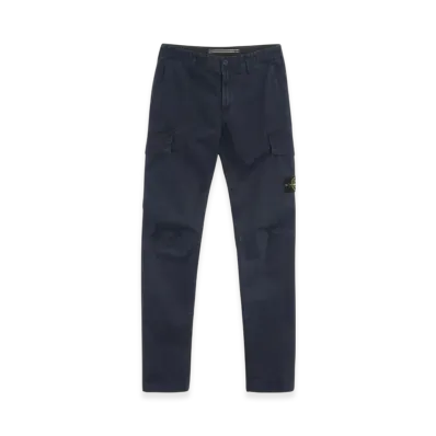 Stone Island 30604 Stretch Broken Twill Garment Dyed Old Effect Cargo Pants - 22SS "Navy Blue"