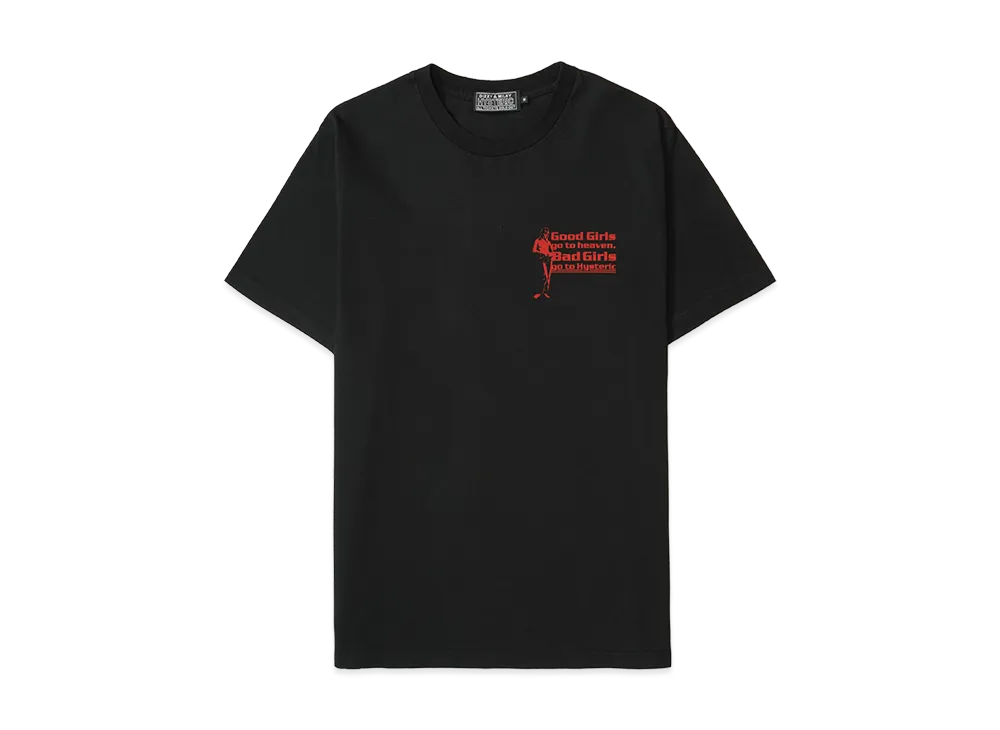 HYSTERIC GLAMOUR Good Bad Girls T-Shirt "Black"
