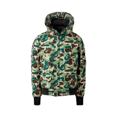 A BATHING APE CANADA GOOSE ABC CAMO CHILLIWACK BOMBER FOR BAPE® x CONCEPTS "Green"