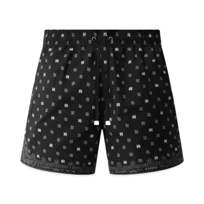 AMIRI MA Paisley Swim Trunk "Black"