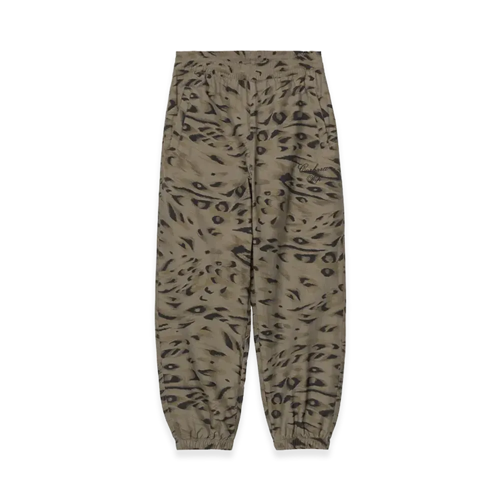 Carhartt WIP Women's Travon Pant "Duck Feather Print/Cypress/Black"
