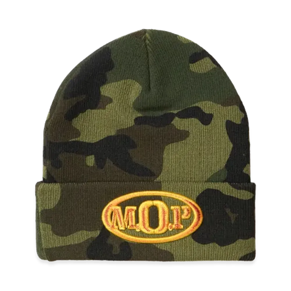 Supreme x M.O.P. Beanie "Woodland Camo"