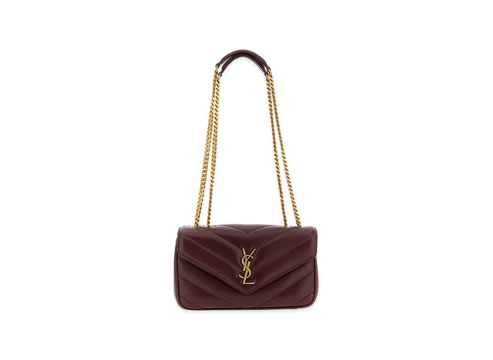 Saint Laurent Women's Loulou Shoulder Bag "Bordeaux"