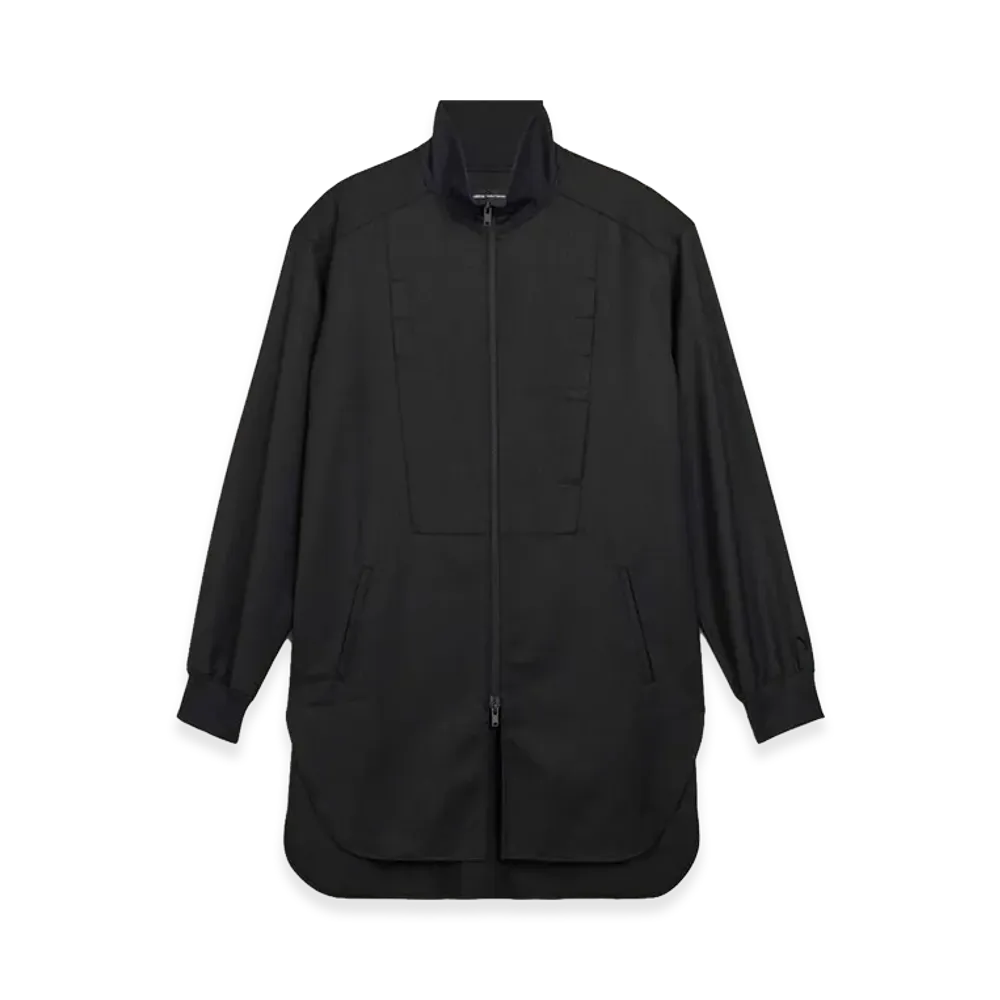 Y-3 Refined Wool Long Track Top "Black"
