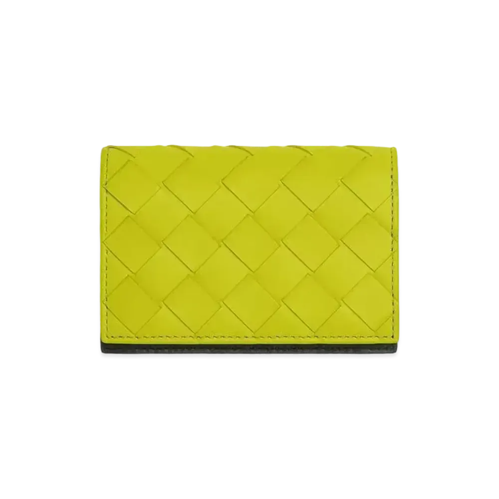 Bottega Veneta Business Card Case "Kiwi/Camping"