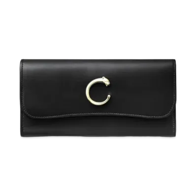 Cartier International Wallet with Flap, Panthere de Cartier "Black"