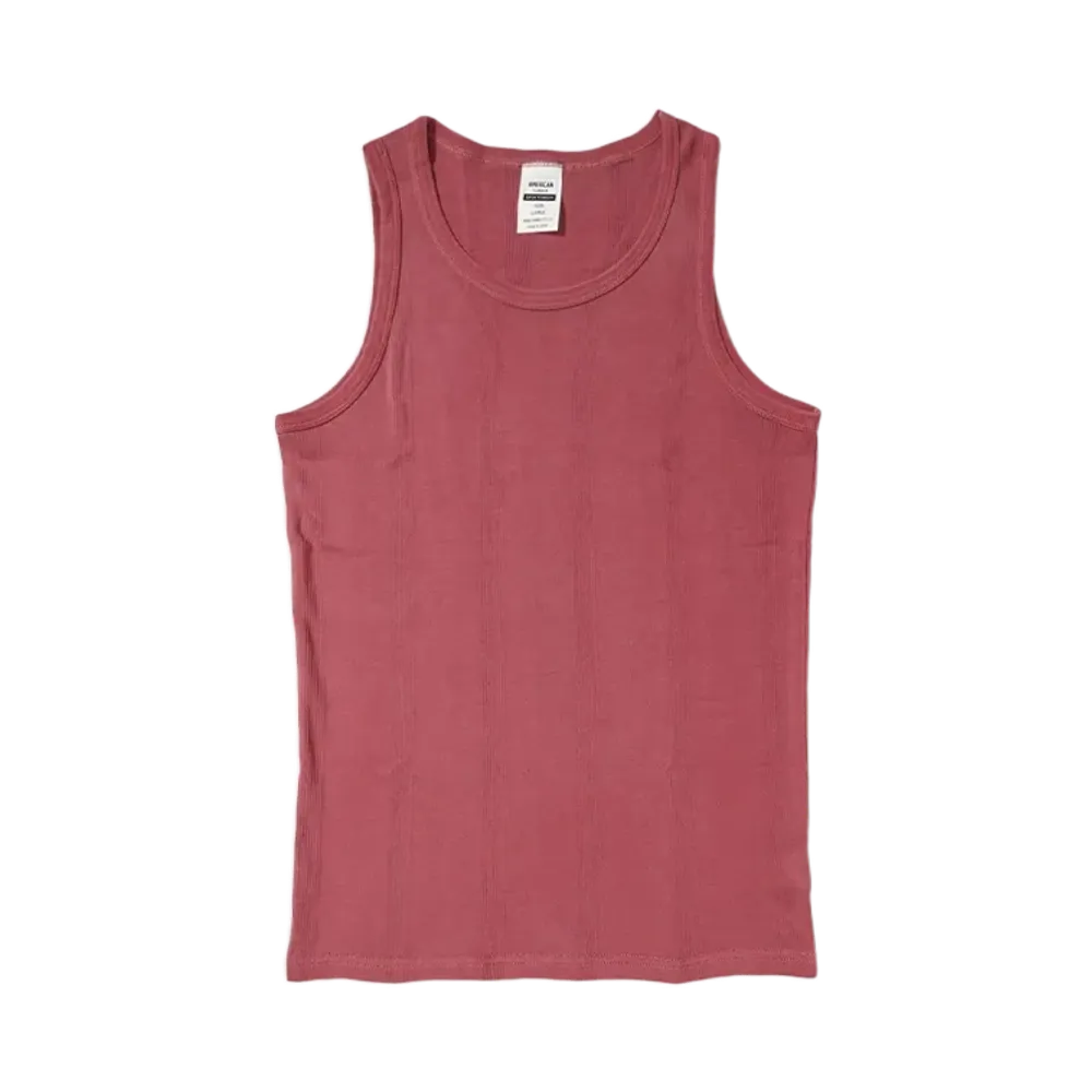 ANDFAMILYS Pigment Rib Tank Topx "BUR"