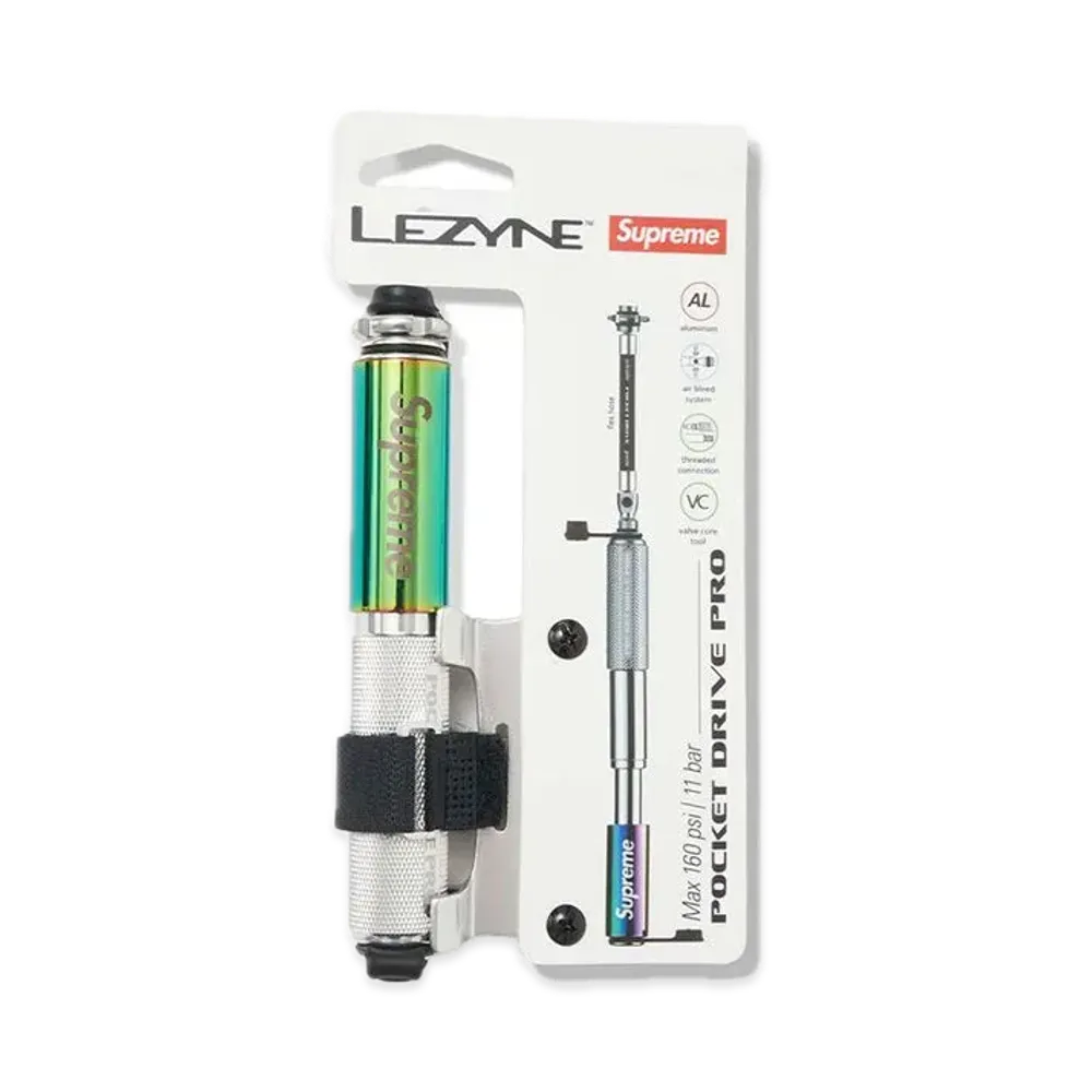 Supreme x Lezyne Pocket Drive Pro Bike Pump "Iridescent"