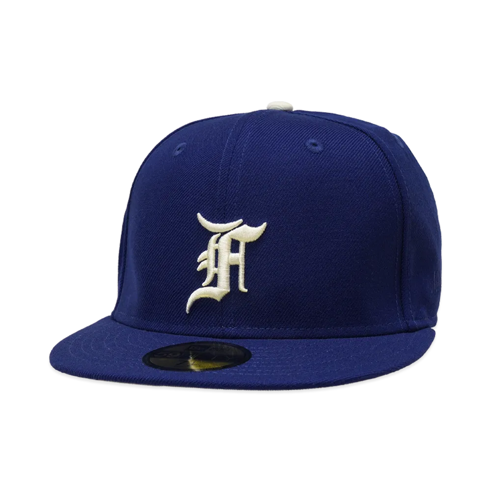 NEW ERA x FEAR OF GOD 59Fifty Los Angeles Dodgers World Series Side Patch "Dark Royal"